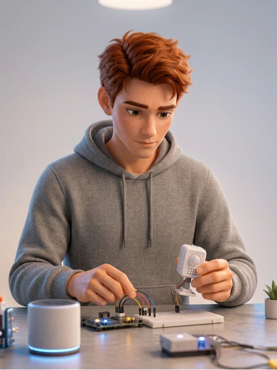 Иллюстрация профессии «Инженер  IoT»